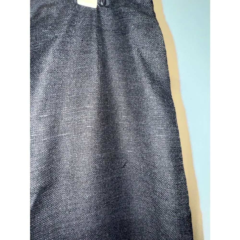 CHANEL Black Silk Pant with Signature Label